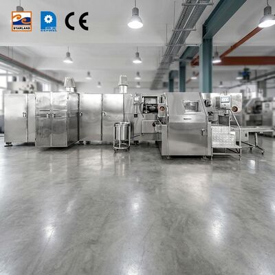Ligne d'assemblage entièrement automatique Ligne de production de cône de baquillo construite pour la crème glacée alimentaire fournissant une production et un produit stable