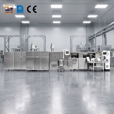 Ligne de production de rouleaux d'œufs en acier inoxydable ligne de production automatique de rouleaux de gaufres conçue pour des capacités de production 1800 heures dans l'industrie alimentaire