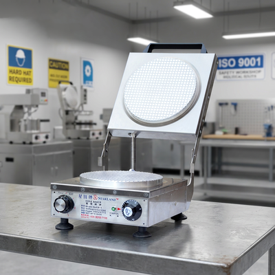 Machine automatique de fabrication de cônes en acier inoxydable 220V, entretien facile