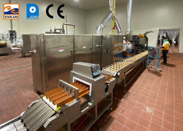 Chaîne de production commerciale de cône de sucre de biscuits machine roulée de gaufrette