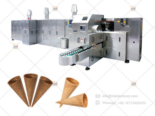 Convoyeur à chaînes blanc de nourriture de Sugar Cone Production Line With