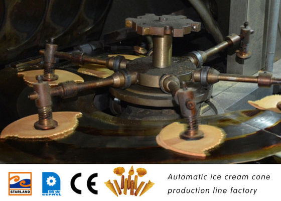 Chaîne de production adaptée aux besoins du client par taille de cornet de crème glacée 10500Lx2400Wx1800H