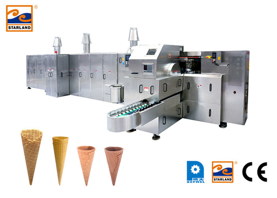Chaîne de production de cornet de crème glacée, 71 calibres de cuisson de fonte.